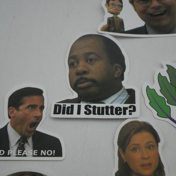 46 The Office Stickers Michael Dwight Jim Stanley Kevin Vinyl Laptop Bottle - Picture 10 of 14